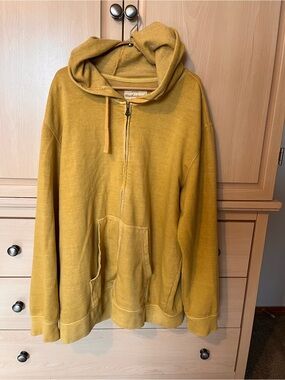 Men's Mustard Hoodie Sweater, XXL